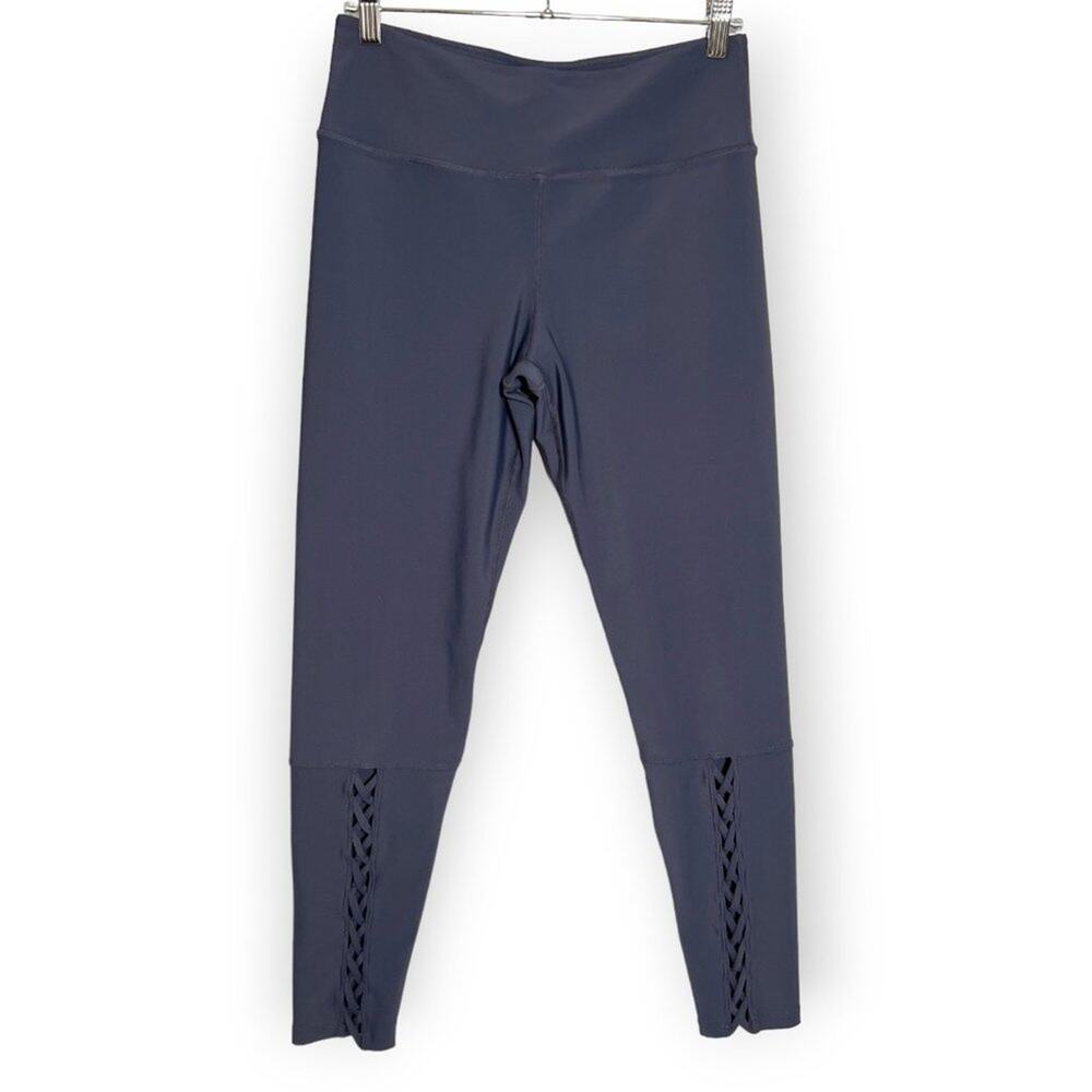 Soul By SoulCycle Lace-Up Legging SIZE M Grey Activewear Cycling Workout Pants